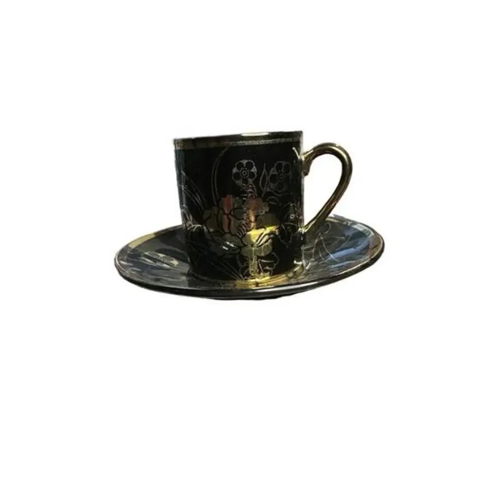 Exspresso cup and saucer new in a jeep sake box a set of 6